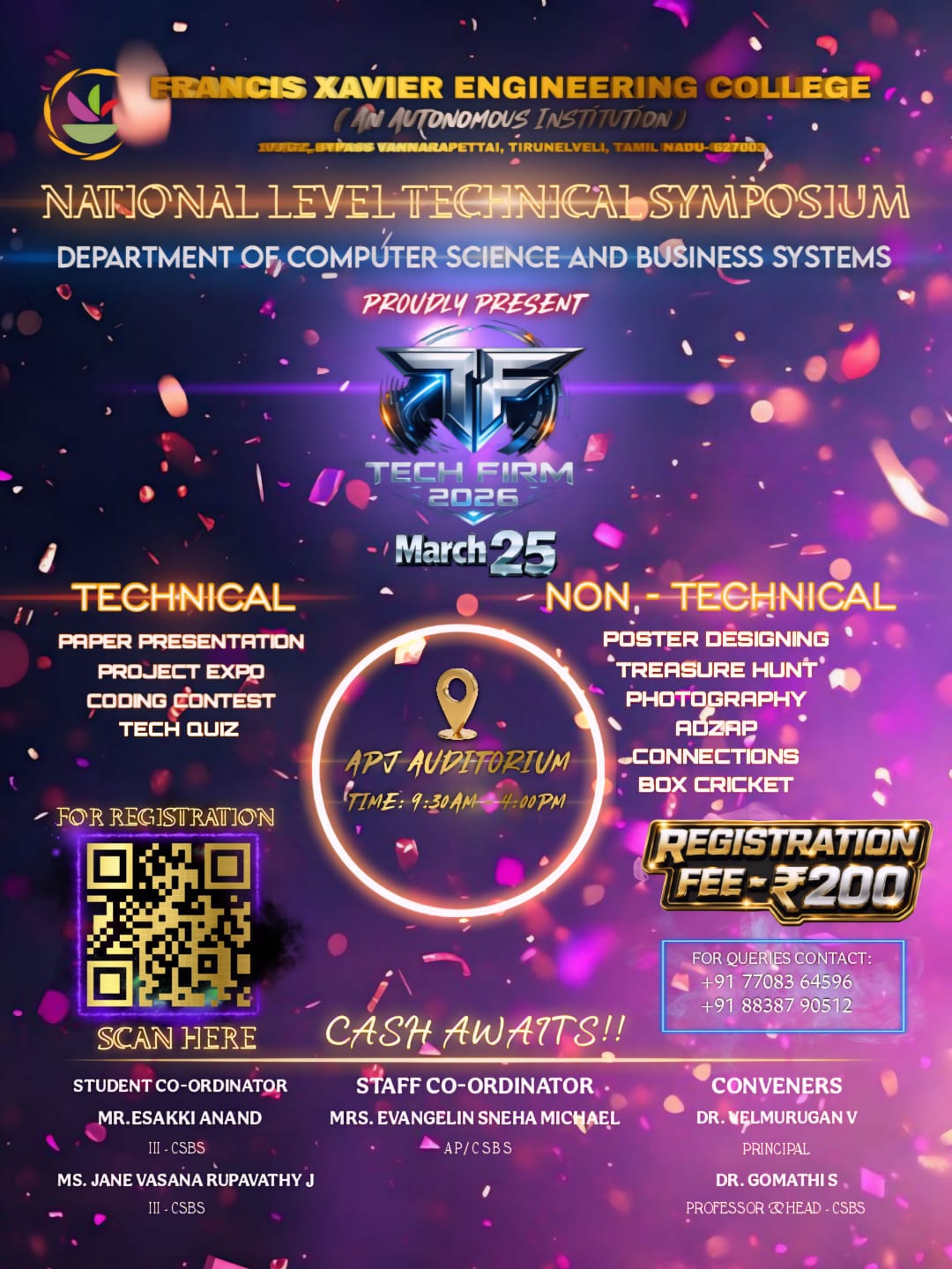 TECH FIRM'26 Technical Symposium Poster 